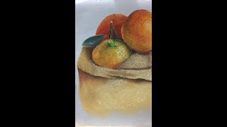 رسم بخامة السوفت باستيل طبيعة صامتة How to paint with soft pastel Faber castell [upl. by Eirok]