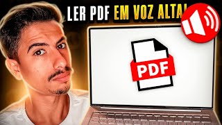 Como LER DOCUMENTOS em PDF EM VOZ ALTA no seu PC ou NOTEBOOK [upl. by Ernesto233]