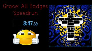 Roblox Grace All Badges Speedrun 84739 [upl. by Ssac32]