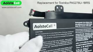 Replacement battery for Toshiba PA5278U1BRS 114V 5748Wh 3 cells [upl. by Merkley405]