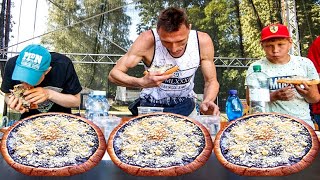 MEGA PIE EATING CONTEST  COMPETITIVE EATING  4000 CZK GRAND PRIZE [upl. by Riabuz]