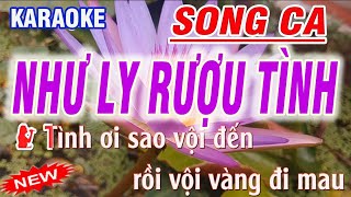 karaoke Như Ly Rượu Tình  SONG CA  nhạc sống Thanh Trà [upl. by Koetke]