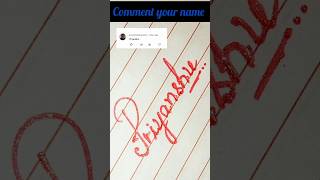 How to ✍️ write stylish name shots handwriting englishcursivewritingvirlshorts [upl. by Ahcatan]