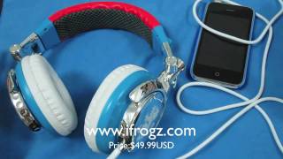 iFrogz Earpollution DJ Style Headphones Review [upl. by Yrred]