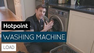 How to load your washing machine  by Hotpoint [upl. by Raimes]