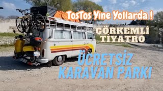 Ücretsiz Karavan Parkı Serik  Görkemli Tiyatro Aspendos [upl. by Innis151]