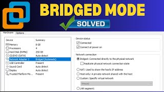 VMware Bridged Network Not Working  VMware No Internet Access Bridged Mode [upl. by Veron593]