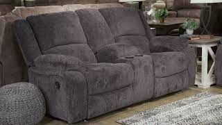 Draycoll Double Reclining Loveseat With Console In Slate from Signature Design by Ashley [upl. by Kristin50]