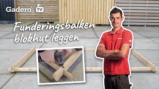 Product Spotlight Funderingsbalken blokhut leggen [upl. by Eletnahc]