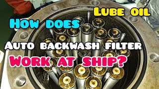 How does auto backwash filter work in ship lifeatsea engine learning chiefengineer viral [upl. by Luapsemaj]