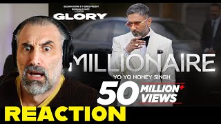 MILLIONAIRE SONG Full Video YoYoHoneySingh  GLORY  BHUSHAN KUMAR  singer reaction [upl. by Arlinda176]