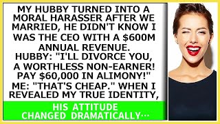 My hubby turned into a moral harasser after married he didnt know I was the CEO with a 600M [upl. by Devine]