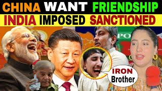 CHINA WANT FRIENDSHIP WITH INDIA 🇮🇳 BUT INDIA IMPOSED SANCTIONED  PUBLIC REACTION [upl. by Sitto]