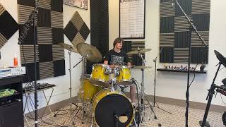 Student playing Stinkfist Drum Cover Emmett killing some Tool [upl. by Rovelli]