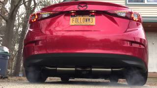 2014 Mazda 3 with Corksport catback Exhaust [upl. by Aneres]