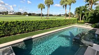 Incredible New Modern PoolBackyard right off the golf course at Ballen Isles  Cristallo Pools [upl. by Parfitt]