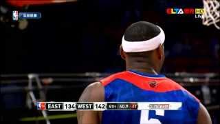 Kobe Bryant Lockdown Defense vs LeBron James 2013 All Star Game [upl. by Nylhtiak]