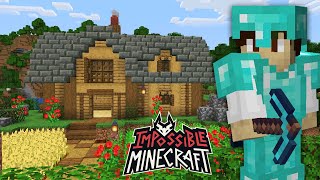 The Starter Base  Impossible Minecraft  Ep2 [upl. by Zetrom]