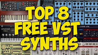 TOP 8 Free VST Synths  2019  OBXD Model Mini Tyrell N6 Synth1 SQ8L  Funk  Disco Style [upl. by Ahselrak]