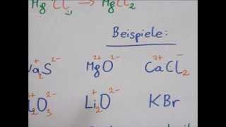 Ionenbindung von MgCl2 Schalenmodell und Kreuzregel [upl. by Garlan868]