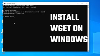 How to Download and Install Wget on Windows [upl. by Kirad]