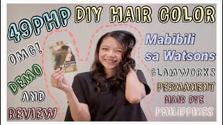 49PHP DIY HAIR COLOR PHILIPPINES Mabibili sa WATSONS OMG [upl. by Serafina]