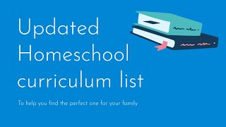 The ultimate homeschool curriculum guide for 2023 [upl. by Aniuqahs]