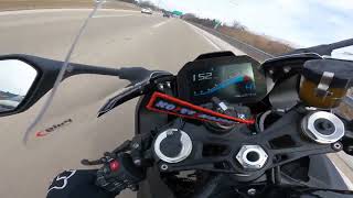 2022 BMW S1000RR HITS CAR AT 140MPH [upl. by Boylston540]