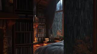 Peaceful Rain amp Fireplace Sounds to Fall Asleep 🌧️🔥 sleepingsounds fireplac rain asmr [upl. by Aspa]