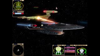 New Orleans Class vs Klingon VorCha  Quincentennial Mod  Star Trek Bridge Commander [upl. by Mosra]