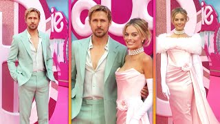 Barbie London Premiere Margot Robbie Ryan Gosling and More Stun [upl. by Adym73]