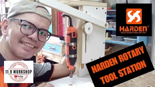 DIY Rotary Tool Station  HARDEN Rotary Grinder [upl. by Eelak]