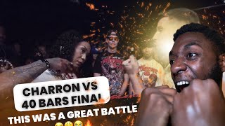 FORMER PRO HOOPER REACTS TO FINAL ROUND CHARRON vs 40 BARS WHO TAKES THE W KingOfTheDot [upl. by Manas]