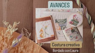 Punto de cruz 🪡 Avances 411 julio 🐳🧜🏻‍♀️🐚  costura creativa 🐁🌼 [upl. by Anilak729]