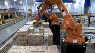 ABB Robotics  Palletizing Cartons [upl. by Warford455]