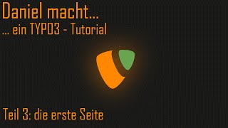 ein Typo3 Tutorial  die erst Seite 003 [upl. by Atena124]