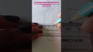 3d drawing easy trick to draw c letter shorts  youtubevideo [upl. by Ailyt]