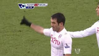 Giorgos Karagounis Goal  Fulham vs Wigan HD [upl. by Innep]