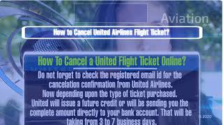 United Airlines Cancellation Policy Call 833 2464532 [upl. by Cob]