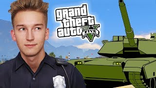 GTA V Policja 2  POŚCIG za CZOŁGIEM 👮 [upl. by Griffy]