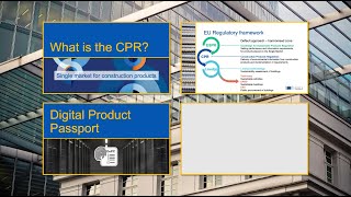 Status of the Construction Product Regulation and alignment with ESPR – May 14 2024 [upl. by Rosanna974]