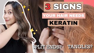 3 SIGNS YOUR HAIR NEEDS KERATIN  How To Bring Back Keratin to Hair  Lolly Isabel [upl. by Araj498]