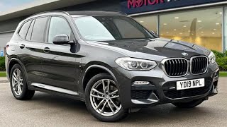 BMW X3 20 20d M Sport Auto xDrive YD19NPL  Motor Match Crewe [upl. by Naujyt]