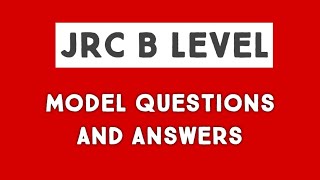 JUNIOR RED CROSS B LEVEL EXAM MODEL QUESTIONS AND ANSWERS  JRC B LEVEL [upl. by Eirek]