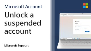 How to unlock a suspended Microsoft account  Microsoft [upl. by Cassell]