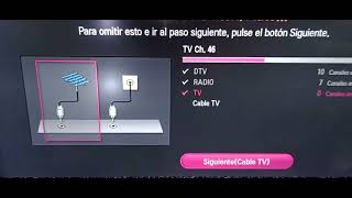 SINTONIZACION CANALES TDT SMART TV LG [upl. by Yvor]