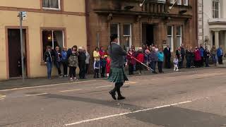 Kintyre Schools Pipe Band Street performance 2019 with Liam Renton [upl. by Psyche293]