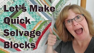 What to do with selvages Quick String Blocks Selvedge [upl. by Amelia455]