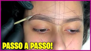 MAPEAMENTO DE SOBRANCELHA COM LINHA PASSO A PASSO COMPLETO [upl. by Sommers11]