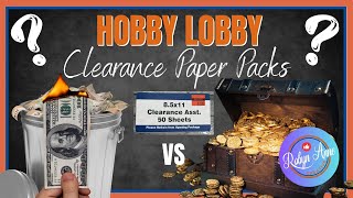 Hobby Lobby Clearance Paper Packs Hidden Gems or Waste of Money [upl. by Anuaik]